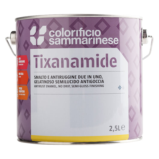 SMALTO ANTIRUGGINE 'TIXANAMIDE' Lt. 0,750 Verde COLORIFICIO SAMMARINESE 6 PZ