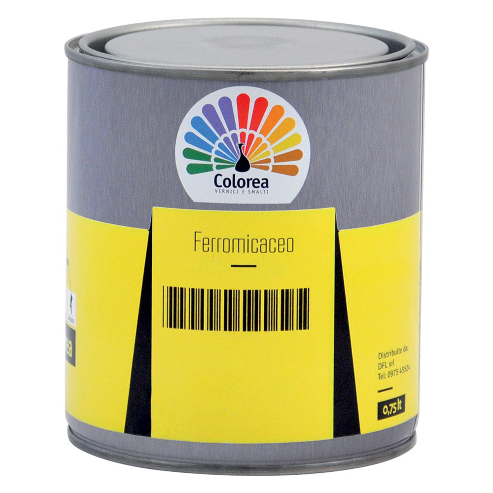 SMALTO FERROMICACEO 'COLOREA' Lt. 0,750 Grigio medio COLOREA 6 PZ