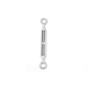 Tenditore a 2 occhi M6 mm. in acciaio Inox A4 - AISI 316