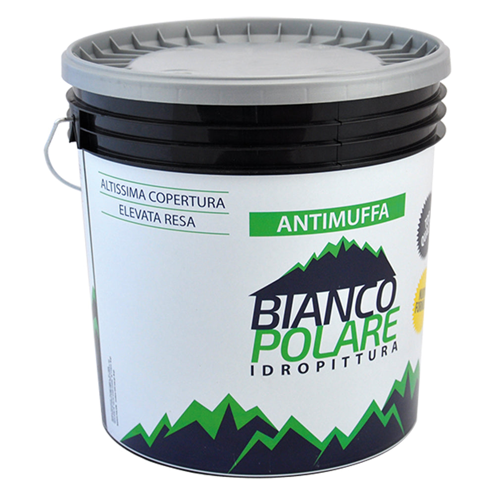 PITTURA AL QUARZO ACRILICO ANTIMUFFA lt 14 BIANCO POLARE