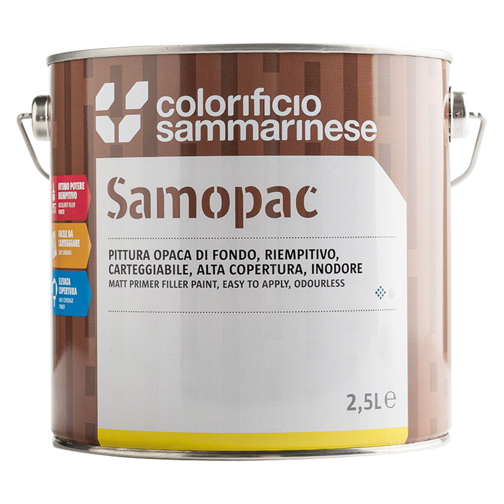 PITTURA OPACA DI FONDO 'SAMOPAC' Lt. 2,5 COLORIFICIO SAMMARINESE