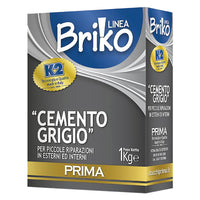 CEMENTO GRIGIO IN POLVERE 'BRIKO K2' Kg. 1 - scatola K2 12 PZ