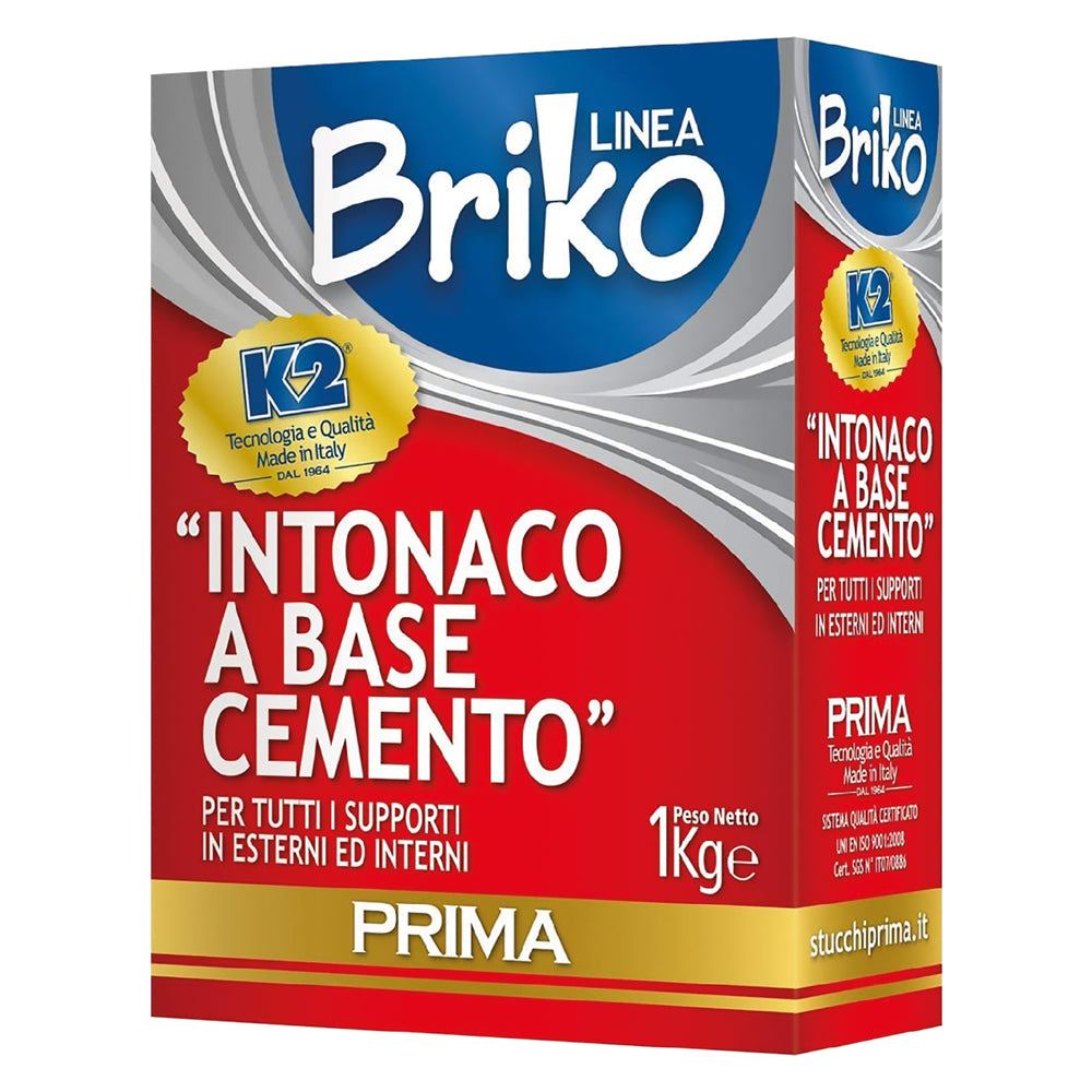 INTONACO CEMENTO 'BRIKO K2' Kg. 1 K2 12 PZ