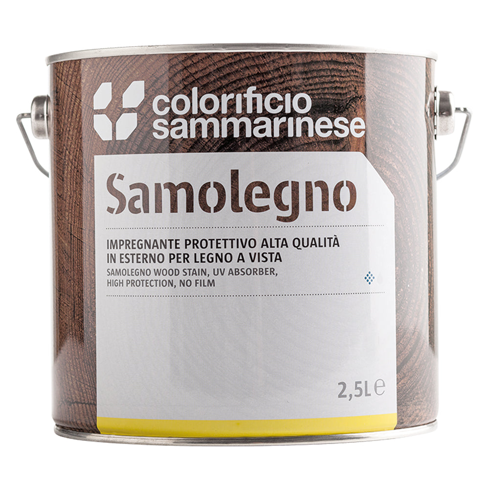 IMPREGNANTE 'SAMOLEGNO' Lt. 0,750 Noce intenso COLORIFICIO SAMMARINESE 6 PZ