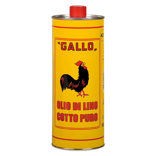 OLIO DI LINO COTTO PURO lt 1 gallo SPRINTCHIMICA 12 PZ