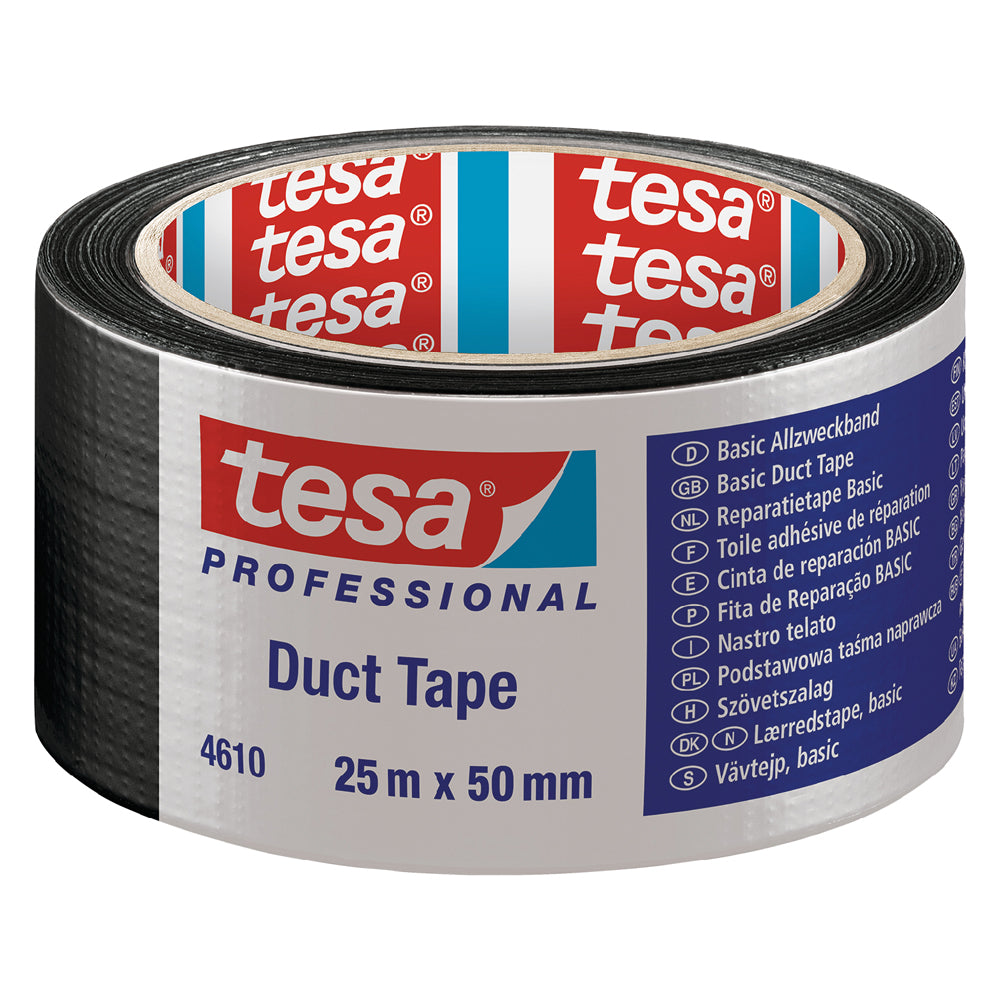 NASTRO TELATO 'DUCT TAPE 4610' mm 50 x mt. 25 - colore argento TESA 6 PZ