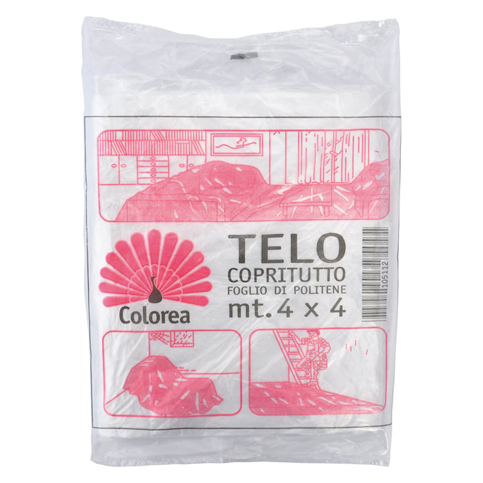 TELO COPRITUTTO MULTIUSO mt 4 x 4 - gr. 110 circa COLOREA 60 PZ