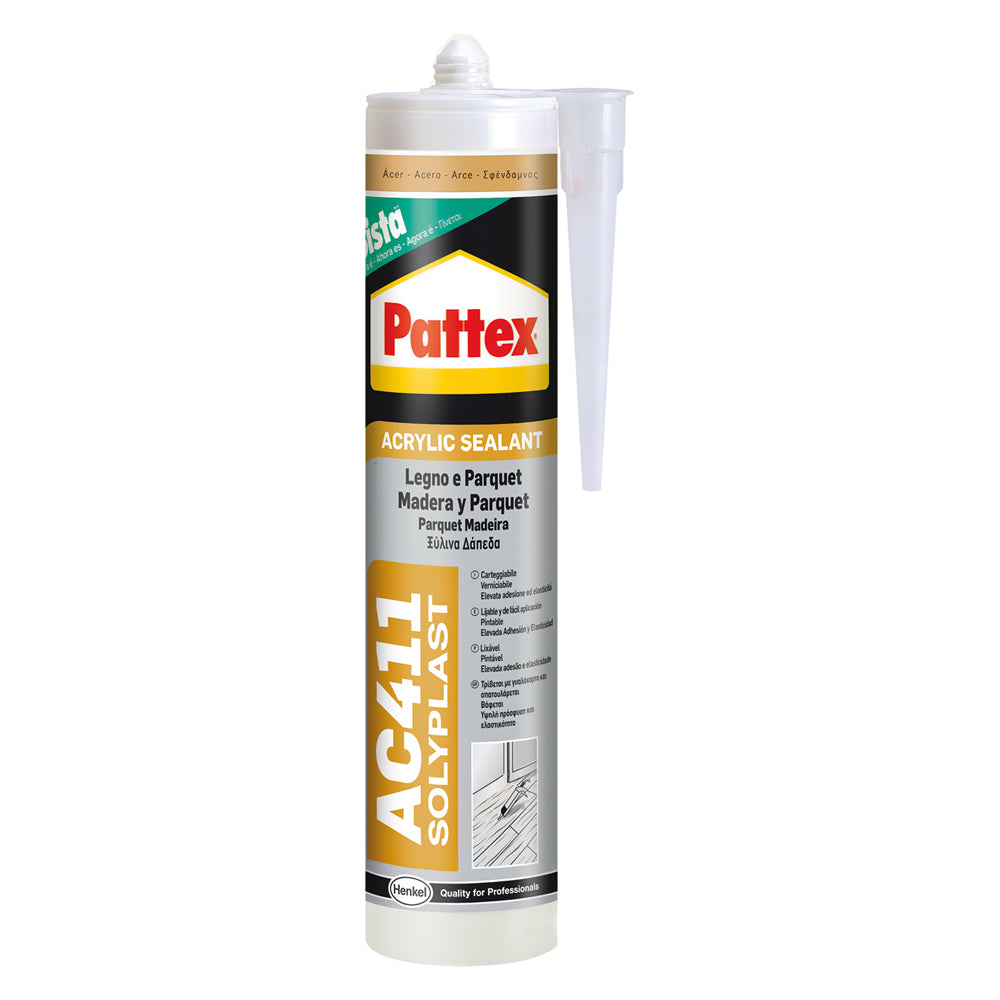 SILICONE ACRILICO PER LEGNO E PARQUET 'PATTEX AC41 ml 300 - Pino PATTEX