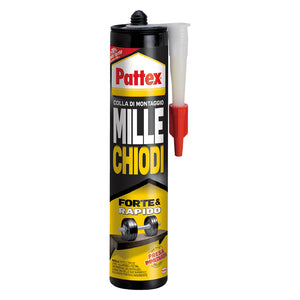 ADESIVO MILLECHIODI 'FORTE&RAPIDO' gr. 400 bianco PATTEX 12 PZ