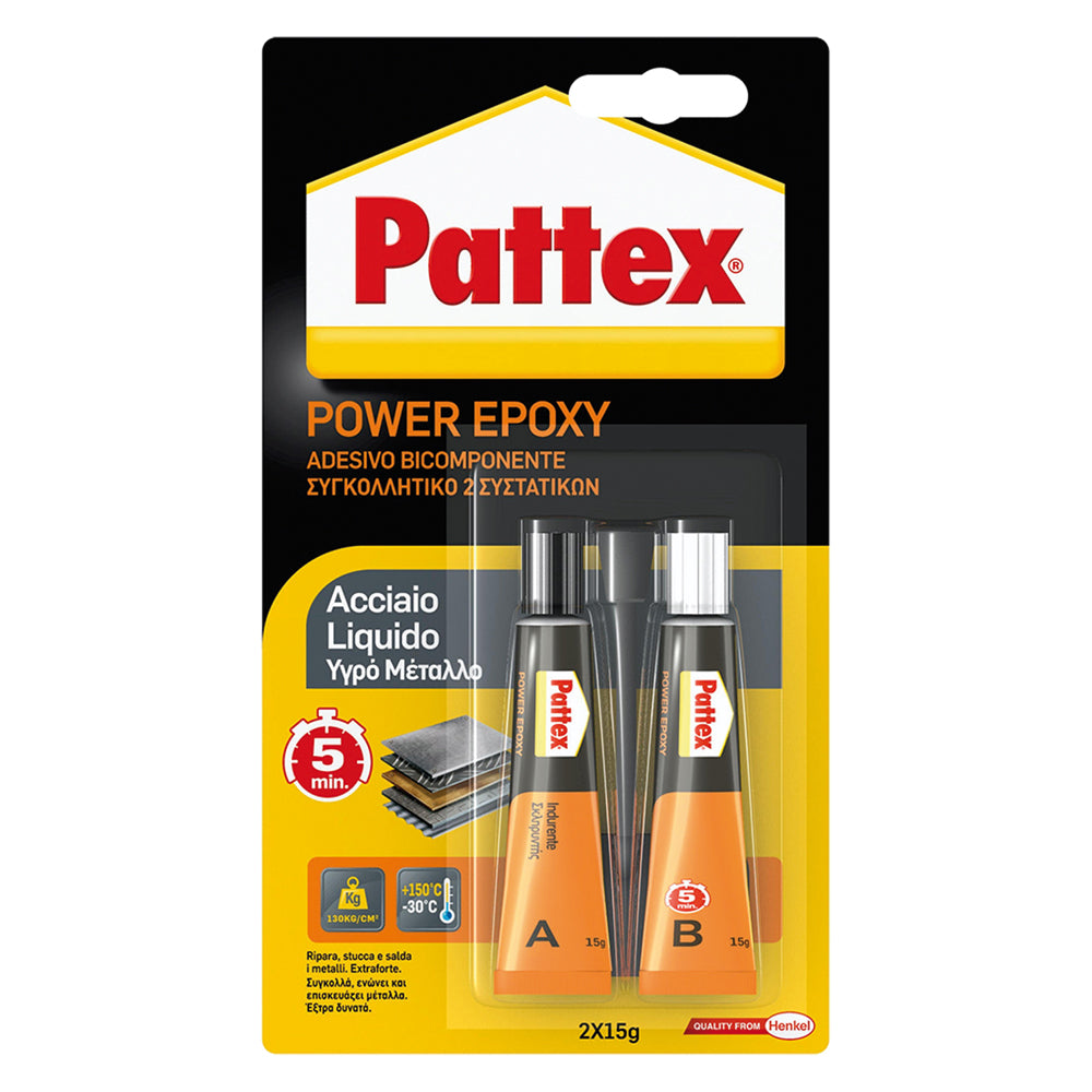 PATTEX ACCIAIO LIQUIDO gr. 30 PATTEX 6 PZ