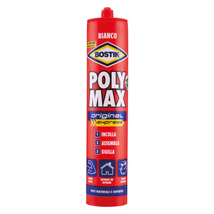 ADESIVO SIGILLANTE UNIVERSALE 'POLY MAX' ORIGINAL  gr. 425 - nero BOSTIK