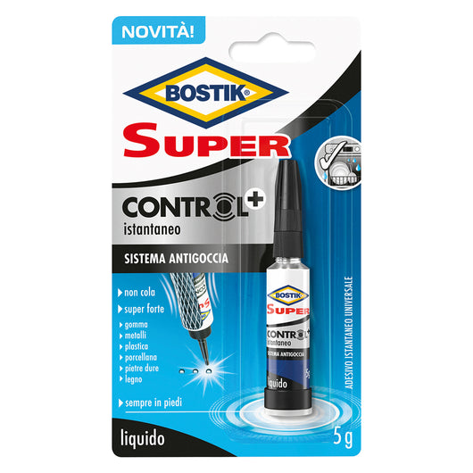 ADESIVO CIANOCRILATO 'SUPER CONTROL +' gr. 5 BOSTIK 24 BL