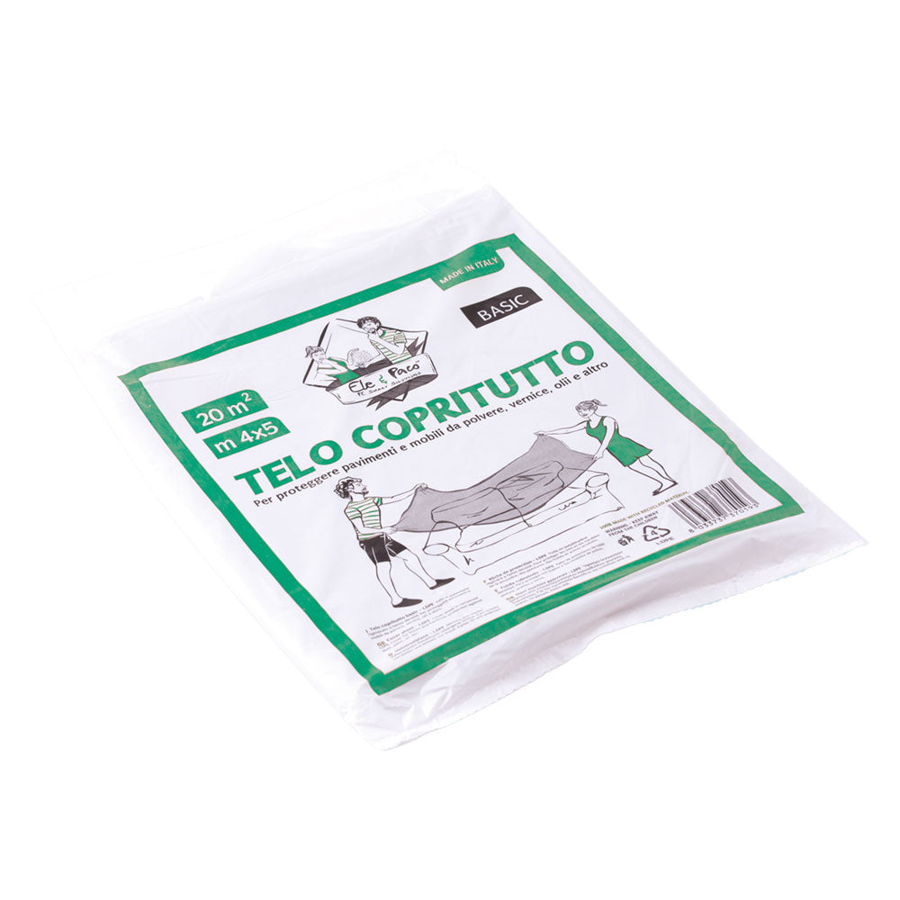 Telo copritutto multiuso mt 4 x 5 - gr. 240 circa (60 pezzi) Senza Marca