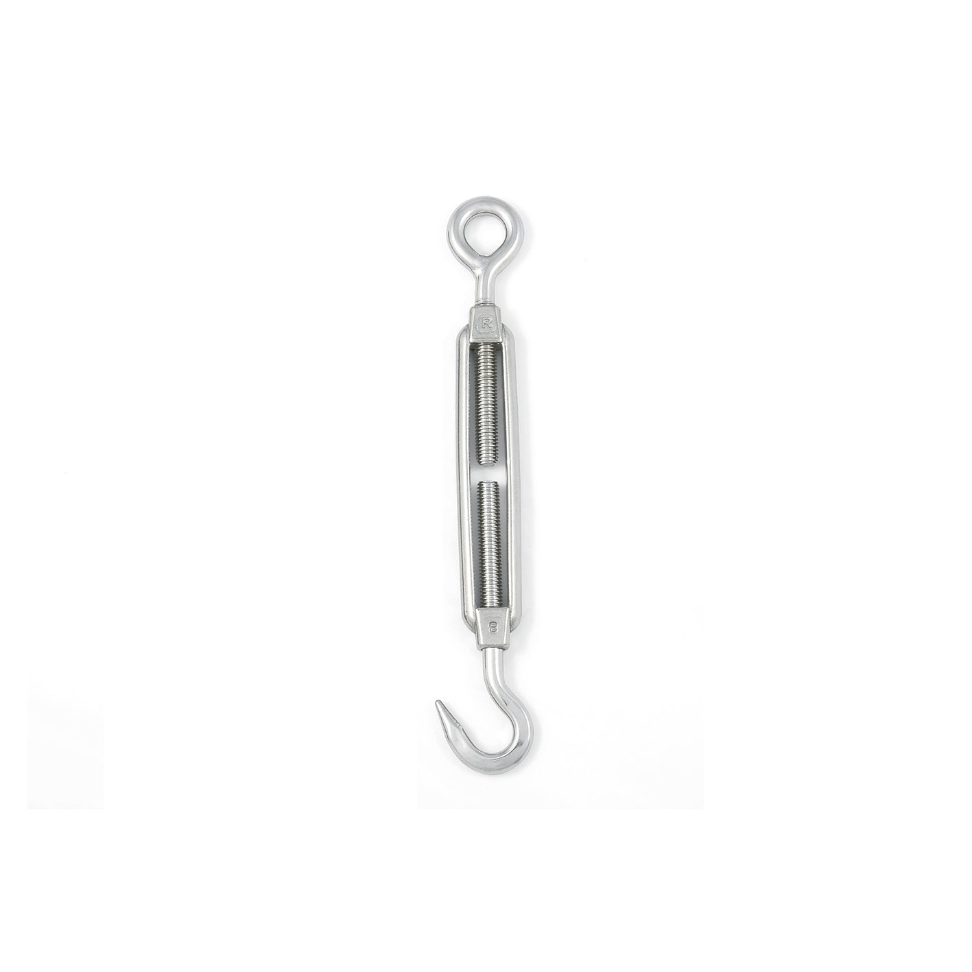 Tenditore occhio - gancio M5 mm. in acciaio Inox A4 - AISI 316