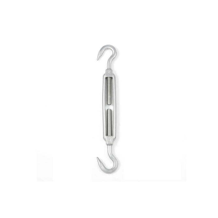 Tenditore a 2 ganci M8 mm. in acciaio Inox A4 - AISI 316