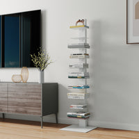 Libreria a Schienale Eksjà¶ Scaffale a 10 Ripiani 150 x 39 x 39 cm Acciaio - Bianco [en.casa]