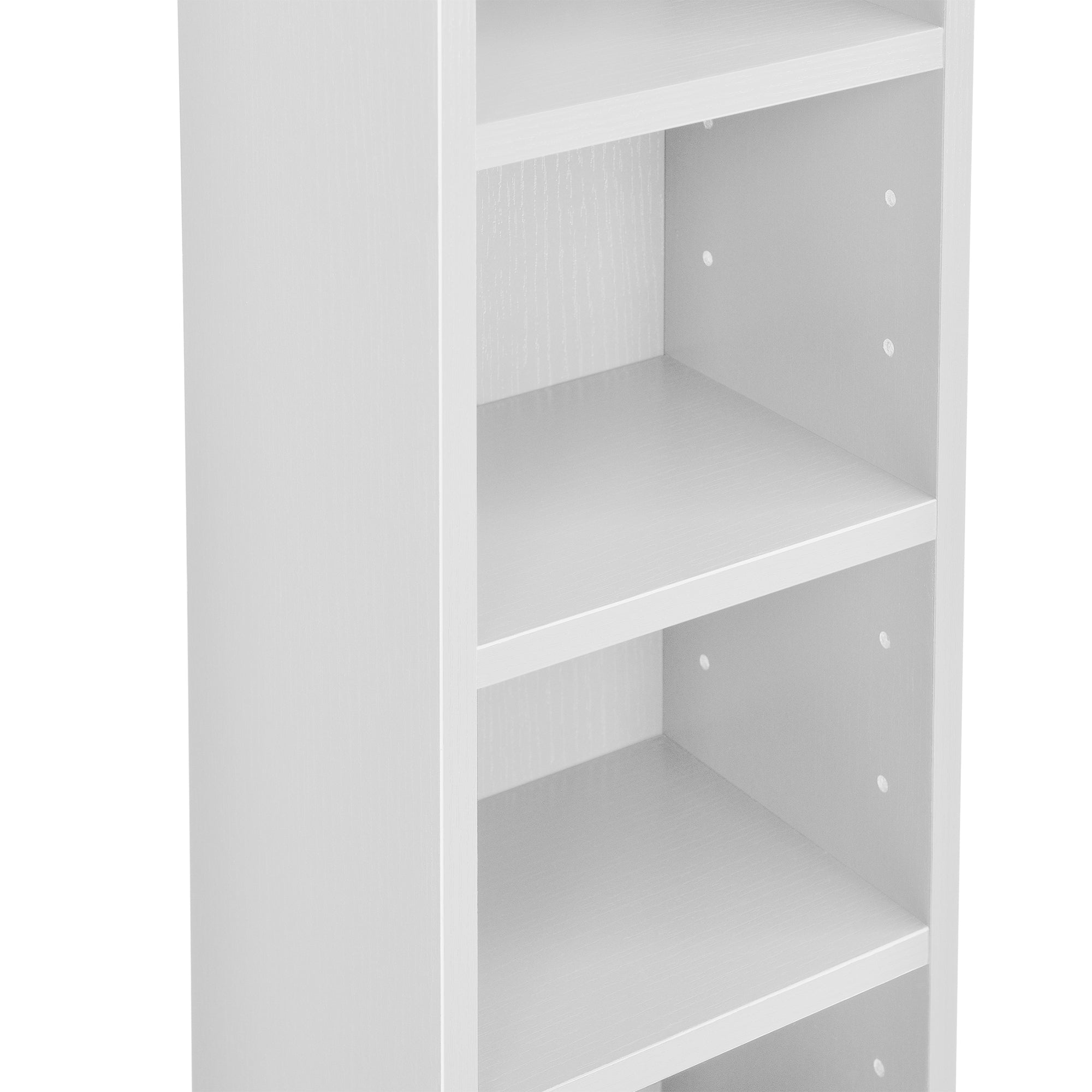 Scaffale a Colonna Tynset con 6 Scomparti per CD DVD 90x20x20 cm Bianco [en.casa]