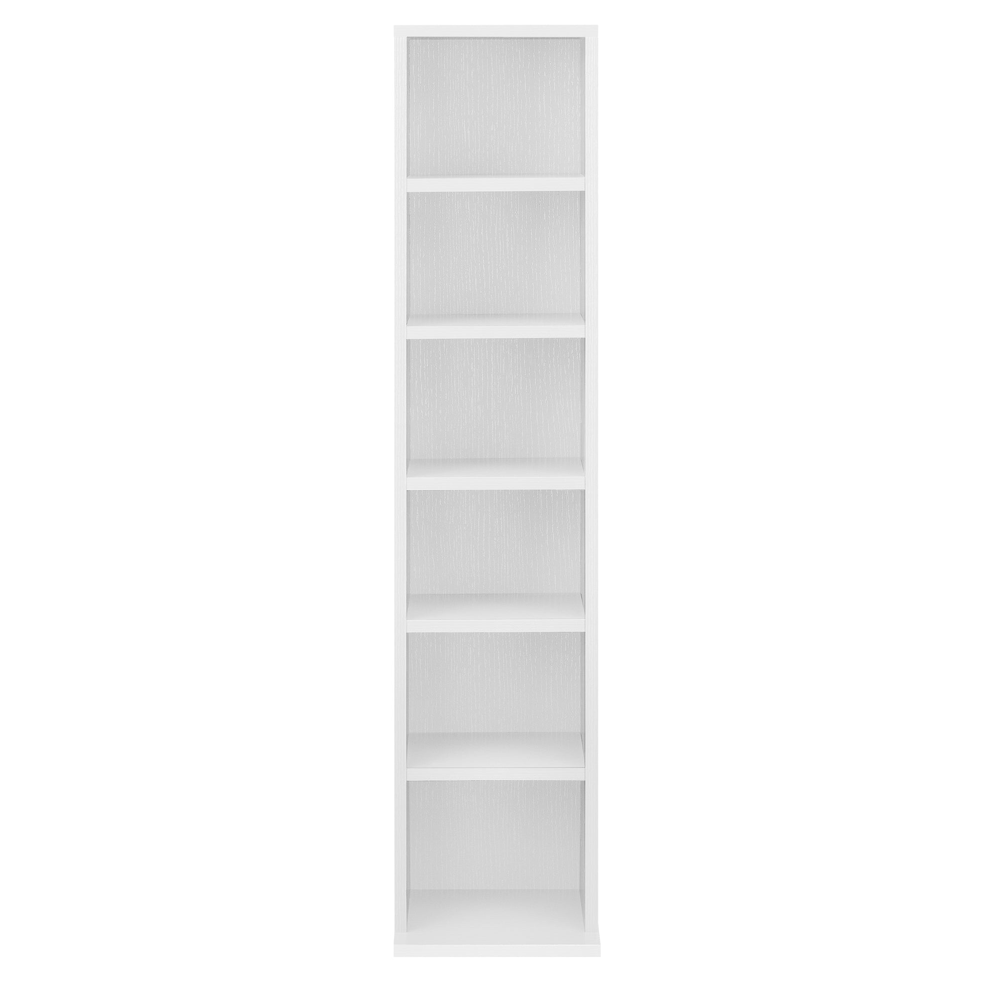 Scaffale a Colonna Tynset con 6 Scomparti per CD DVD 90x20x20 cm Bianco [en.casa]