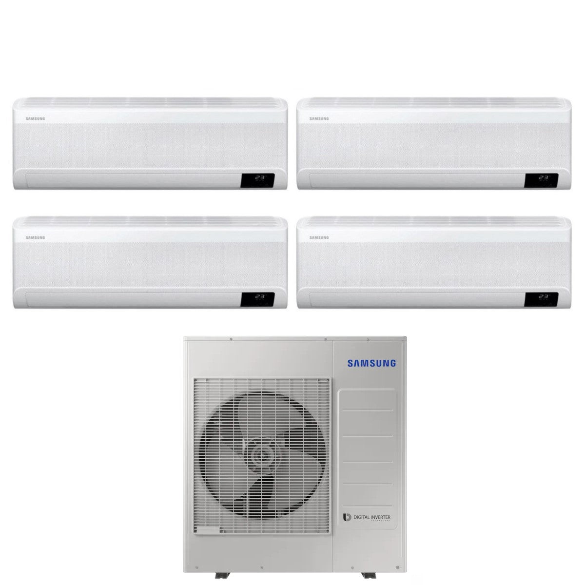 Climatizzatore Condizionatore Samsung Quadri Split Inverter serie CEBU 12+12+12+12 con AJ100TXJ5KG R-32 Wi-Fi Integrato 12000+12000+12000+12000