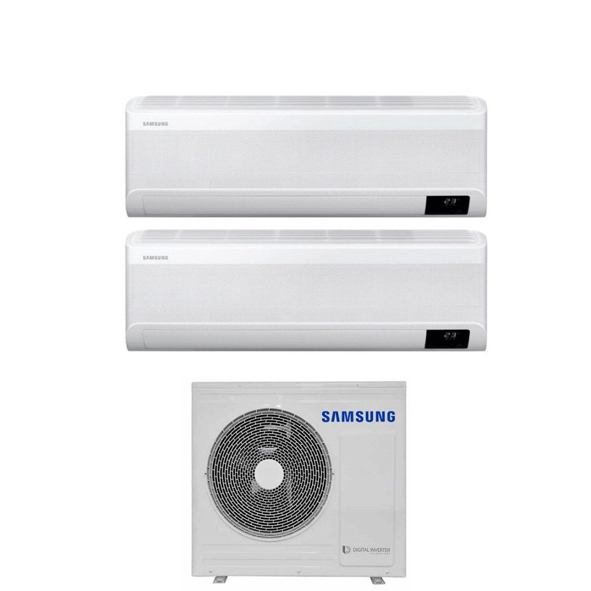 Climatizzatore Condizionatore Samsung Dual Split Inverter serie CEBU 12+12 btu con AJ068TXJ3KG/EU R-32 Wi-Fi Integrato 12000+12000 – Novità