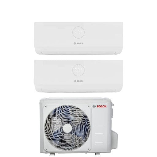 Climatizzatore Condizionatore Bosch Dual Split Inverter serie CLIMATE 3000i 9+9 con CL5000M 41/2 E  R-32 Wi-Fi Optional 9000+9000