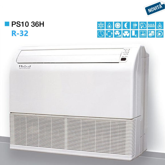 Condizionatore Climatizzatore Unical Soffitto/Pavimento 36000 BTU PS10 36H classe A++/A+ Gas R-32 Novità