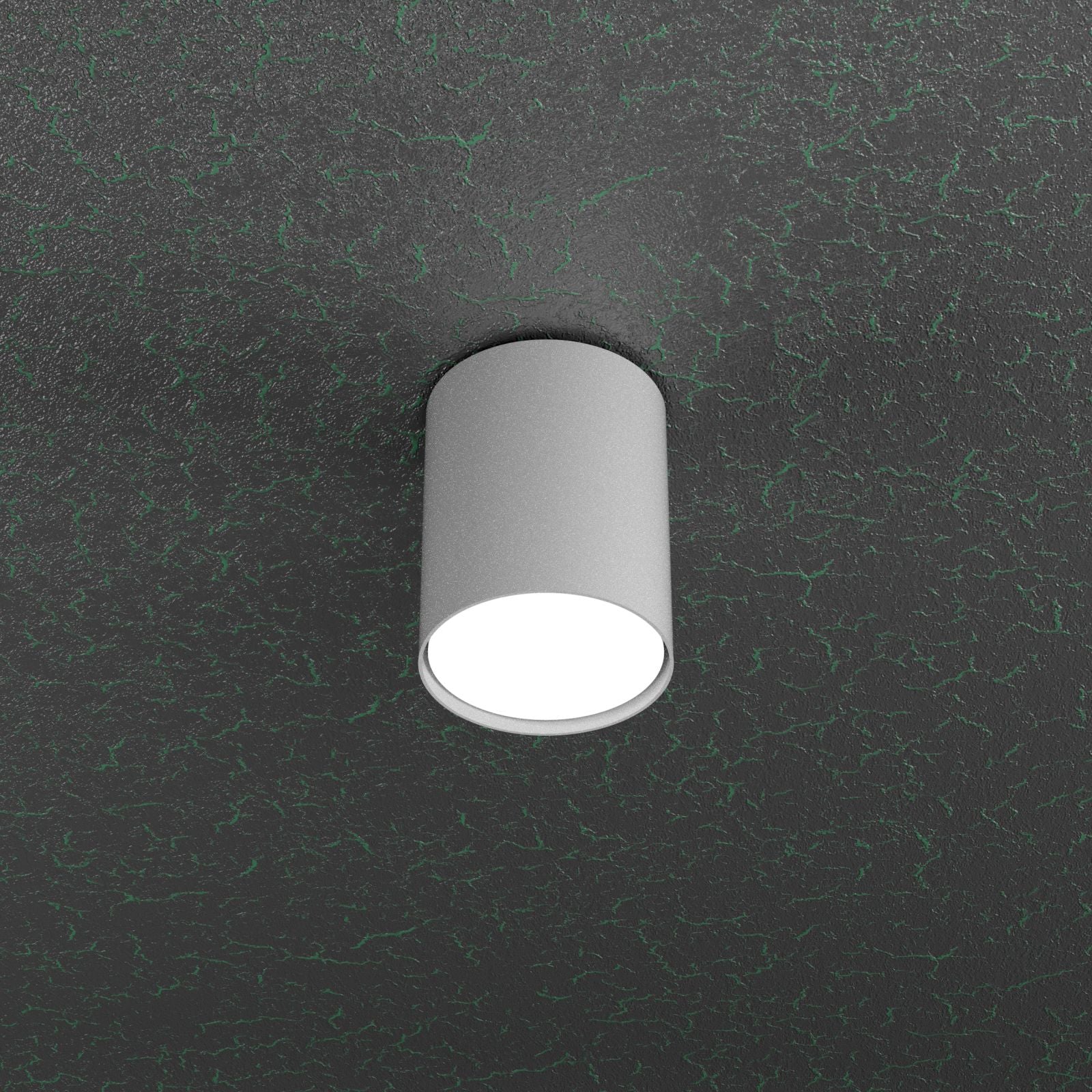 CLOUD PLAFONIERA TUBO H.10 1 LUCE GRIGIO 1128-PL10-GR