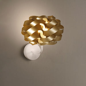 Applique Moderna 1 Luce Cloud In Polilux Oro Made In Italy