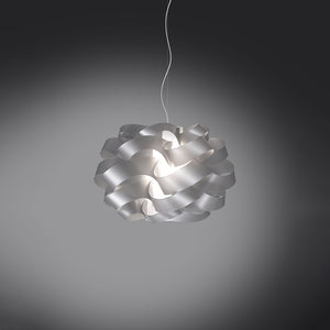 Sospensione Moderna 1 Luce Cloud D40 In Polilux Silver Made In Italy