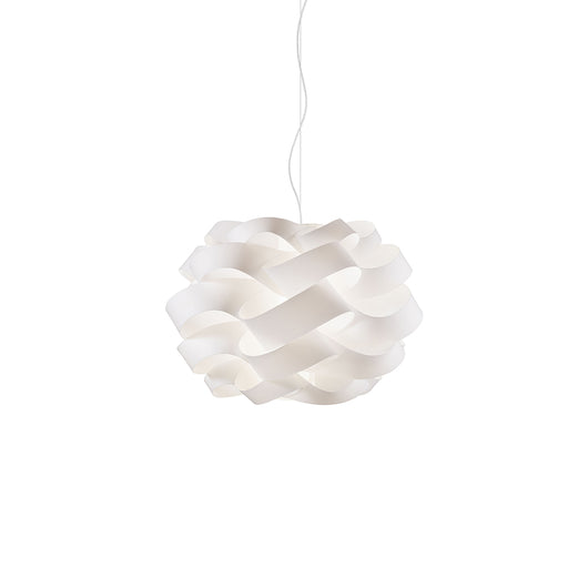 Sospensione Moderna 1 Luce Cloud D40 In Polilux Bianco Made In Italy