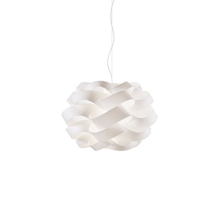 Sospensione Moderna 1 Luce Cloud D40 In Polilux Bianco Made In Italy