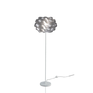 Lampada Da Terra Moderna 1 Luce Cloud In Polilux Silver Made In Italy