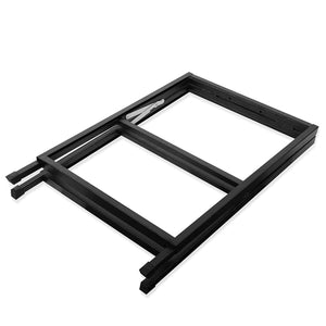 Espositore Pubblicitario Bifacciale a Cavalletto Pieghevole 60x90 cm in Metallo Nero