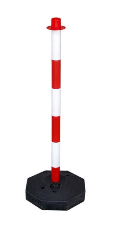 COLONNA BIANCOROSSA CATENA PLASTICA H 90 CM