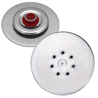 Coperchio Magico Antiodore Ø22 cm Ventur Magic in Acciaio Inox Pomolo in Bachelite Rosso