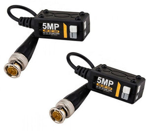 COPPIA VIDEO BALUN TELECAMERE VIDEOSORVEGLIANZA 5MP 4MP 3MP HD 1080P AHD CVI TVI