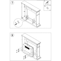 Fuego Cornice Caminetto Carlo Grigia Cornice Per Caminetto Per Inserto Elettrico Struttura In Legno