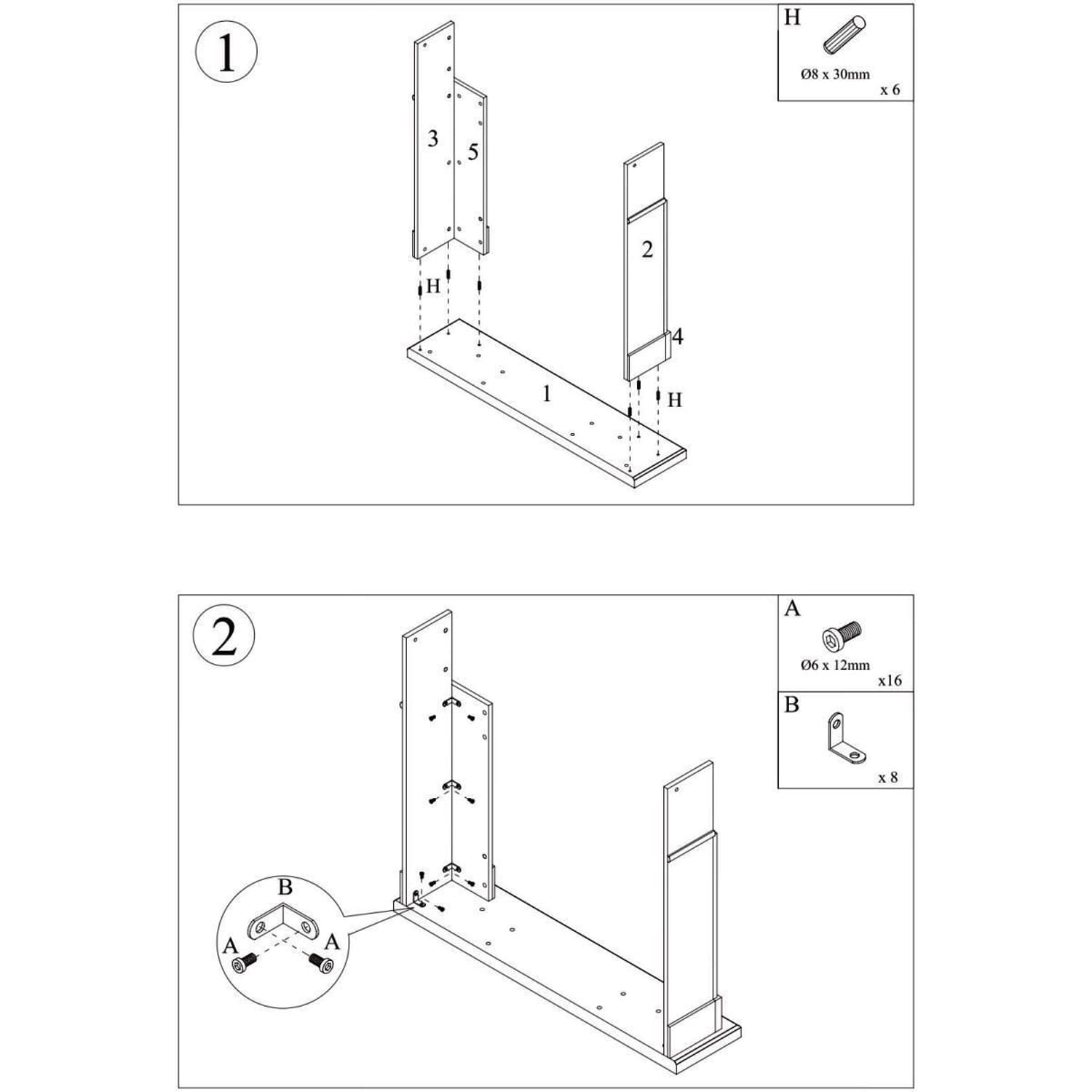 Fuego Cornice Caminetto Carlo Nera Per Inserto Elettrico Struttura In Legno