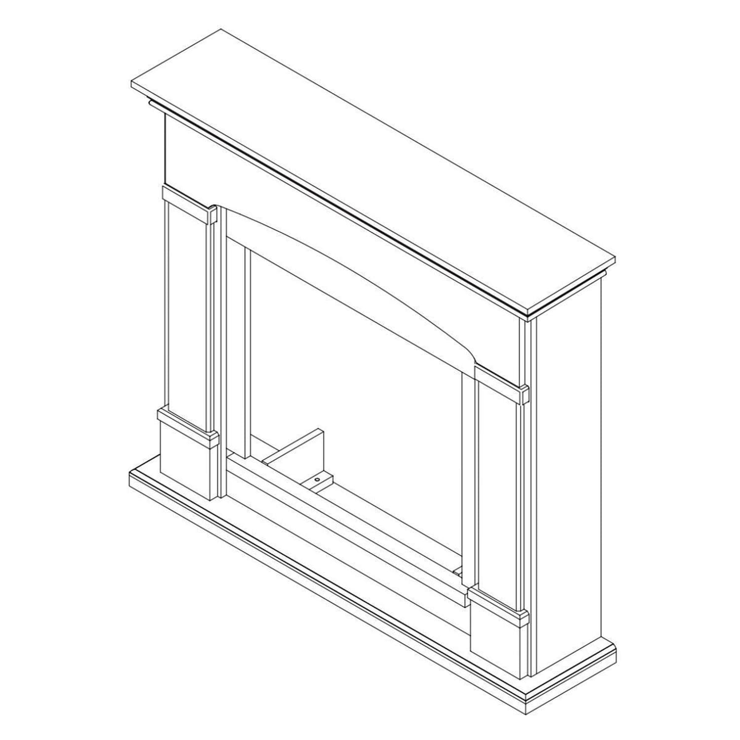 Fuego Cornice Caminetto Gio Beige Cornice Per Caminetto Struttura In Legno Mdf