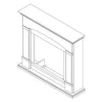 Fuego Cornice Caminetto Gio Beige Cornice Per Caminetto Struttura In Legno Mdf