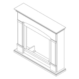 Fuego Cornice Caminetto Gio Crema Cornice Per Caminetto Elettrico In Legno Mdf