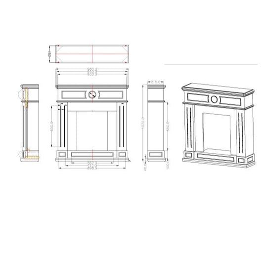 MPC CORNICE CAMINO LIPARI GRIGIO grigio Cornice caminetti Lipari grigio