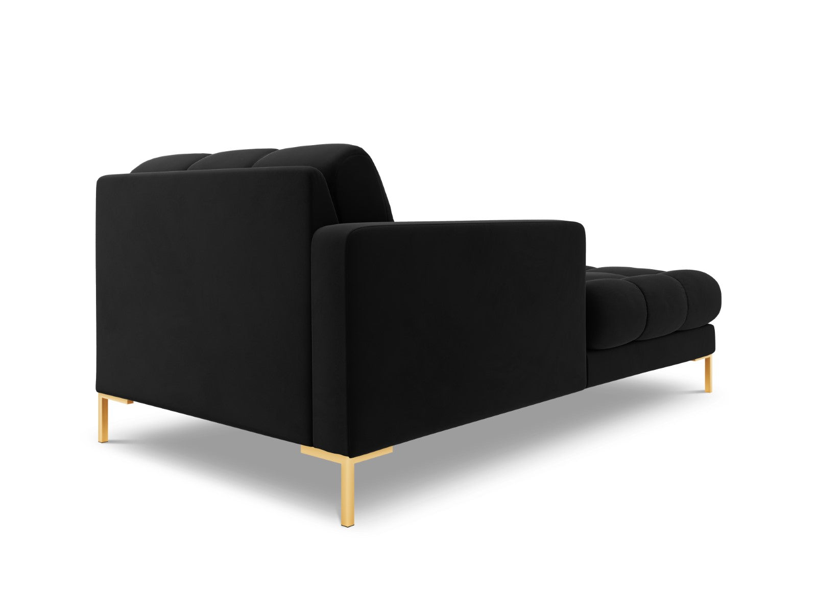 Cosmopolitan Design - Chaise longue sinistra "Bali" in velluto nero 