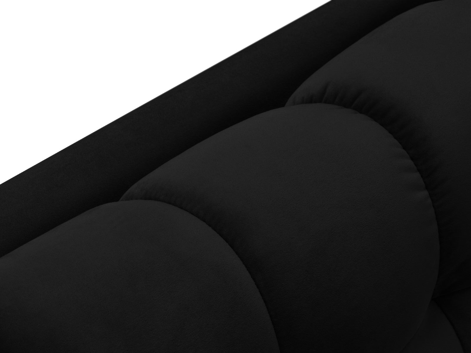 Cosmopolitan Design - Chaise longue destra "Bali" in velluto nero 