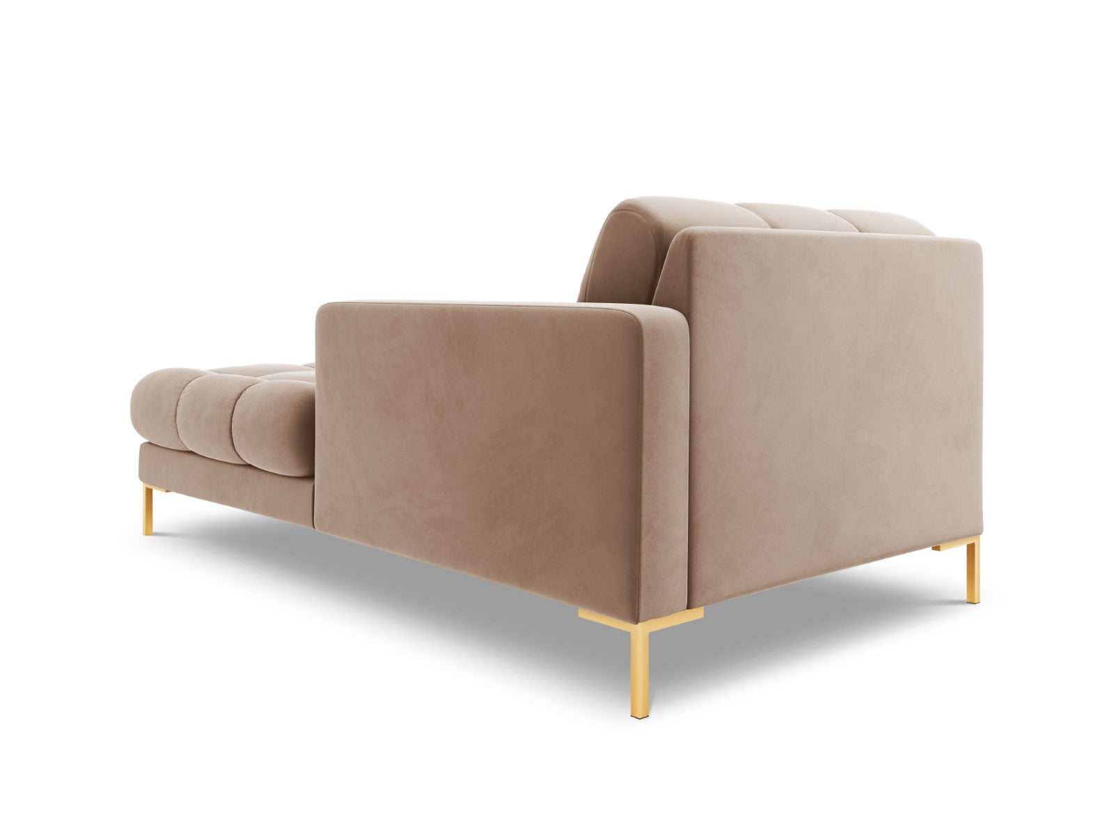 Cosmopolitan Design - Chaise longue destra "Bali" in velluto beige 