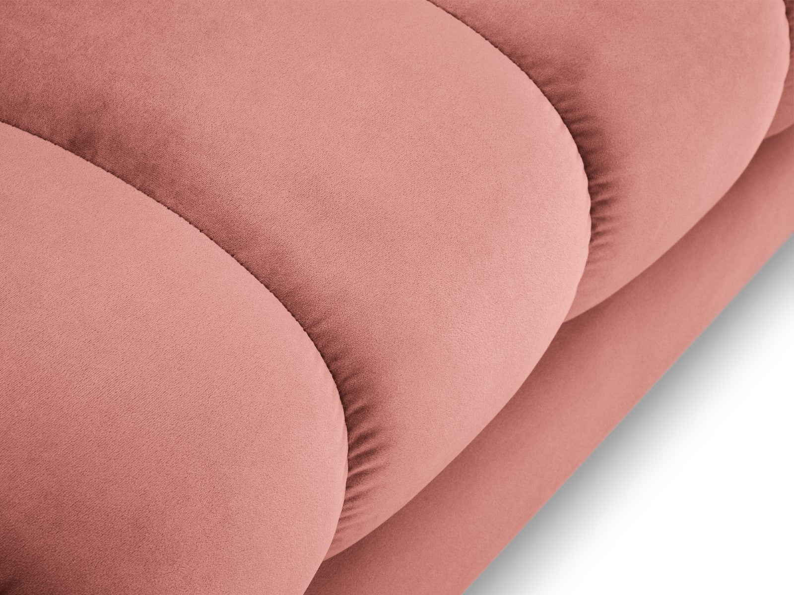 Cosmopolitan Design - Chaise longue destra "Bali" in velluto rosa 