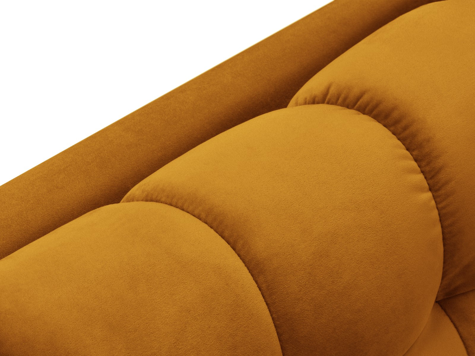 Cosmopolitan Design - Chaise longue destra "Bali" in velluto giallo 