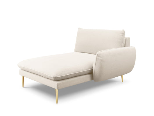 Cosmopolitan Design - Chaise longue destra "Vienna" in bouclé beige 