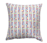 TESS-HOME COLLECTION N.4 cuscini arredo 40x40 con federa Stripe multicolor dots