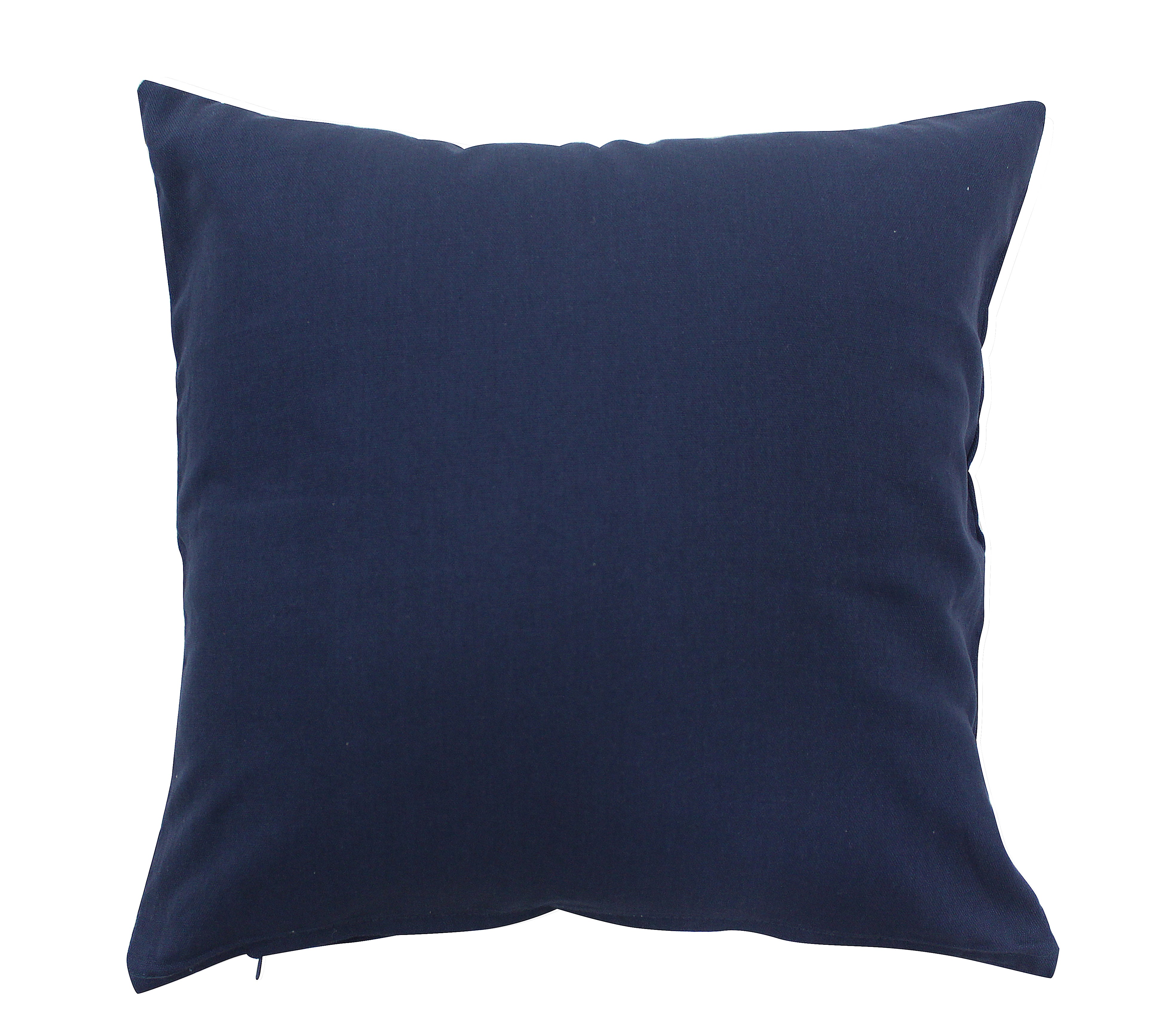 TESS-HOME COLLECTION N.4 cuscini arredo 40x40 con federa tinta unita  Navy